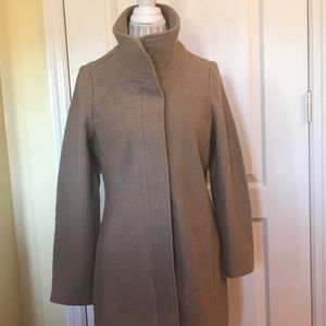LL Bean Boiled Wool Coat TN Medium